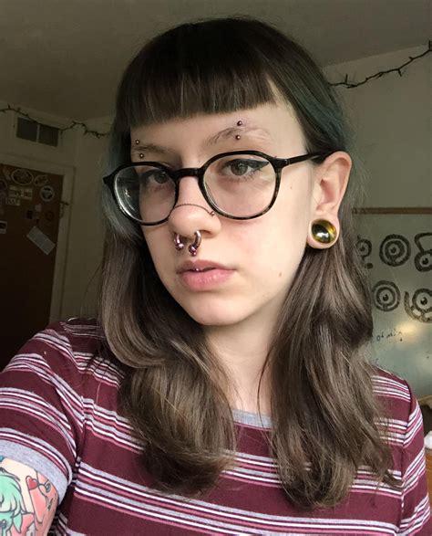 11 16 18mm Glass Plugs And 6g Septum R Stretched