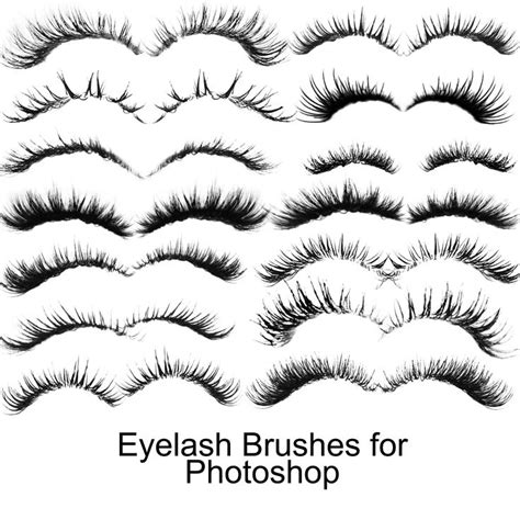 Eyelash Brushes For Photoshop Photoshop Brushes Eyes Etsy Photoshop