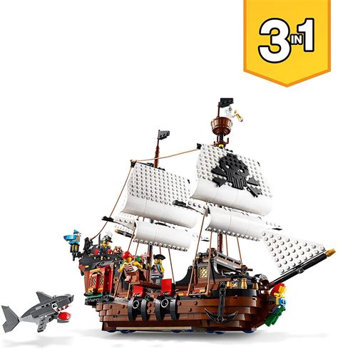 Lego 31109 Creator 3in1 Pirate Ship Toy Set Exotique