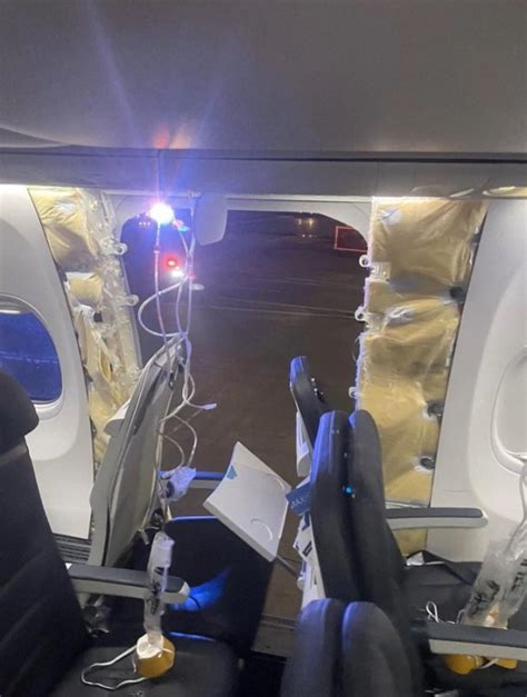 Alaska Airlines Flight 1282s Missing Door Plug And Two Cellphones Of