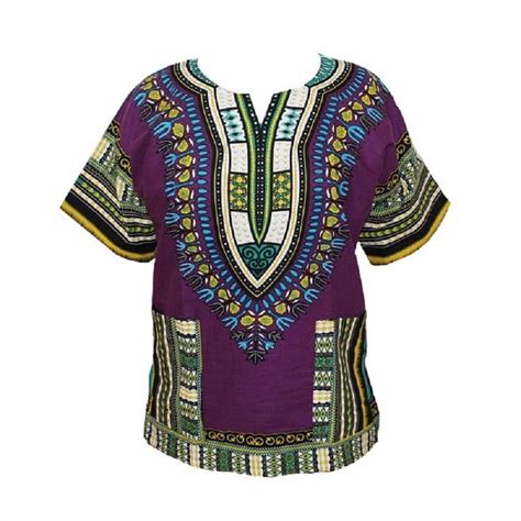 African Fashion Dashikiage Dashiki Design Floral Dress African Traditi Gc Purple Large