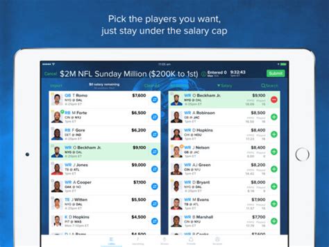 The best fpl app dedicated to fantasy premier league is here! FanDuel: Daily Fantasy Football & 2016 Draft App screenshot