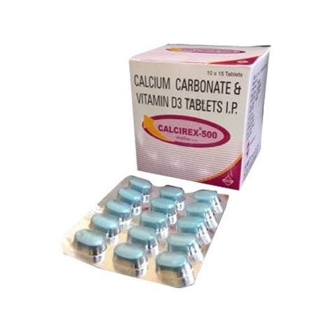 Calcium Carbonate And Vitamin D3 Tablets10x10 Capacity 240 Literday At Best Price In Mohali
