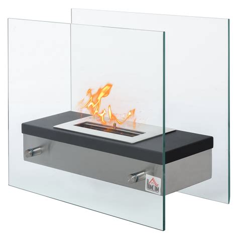 Homcom Portable Table Top Ventless Ethanol Fireplace Indoor Outdoor
