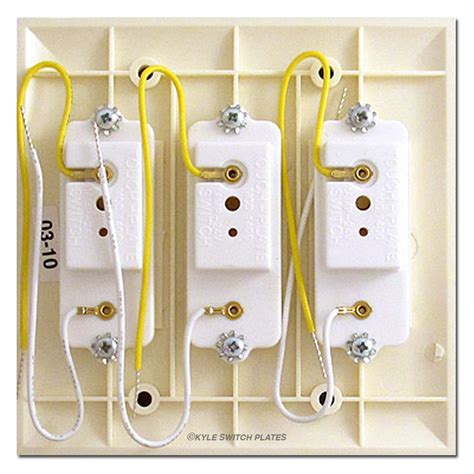 Touch Plate Genesis Series Wall Switch 3 Button Low Voltage Ivory