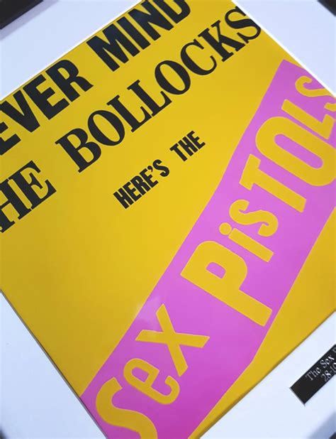 Sex Pistols Sid Vicious Johnny Rotten Framed Album Print