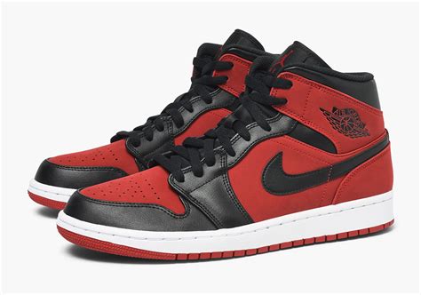 The shoe's outlaw status remained, making it a constantly and. Air Jordan 1 Mid Gym Red Black 554724-610 | SneakerNews.com
