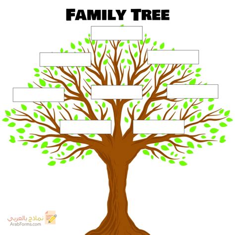 نموذج شجرة العائلة فارغة Pdf لقطة سبورت