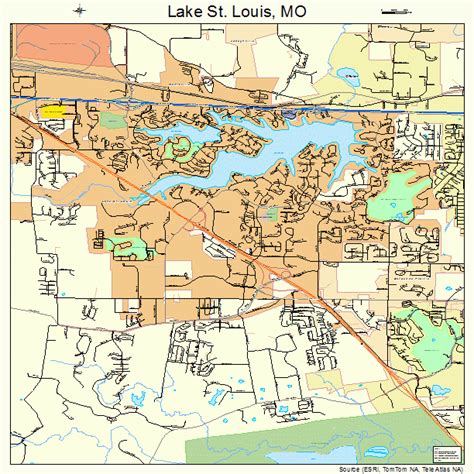 Lake St Louis Missouri Street Map 2940043