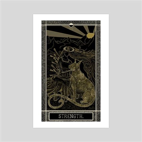 Tarot Card Strength An Art Print By Rachael Kinner Inprnt
