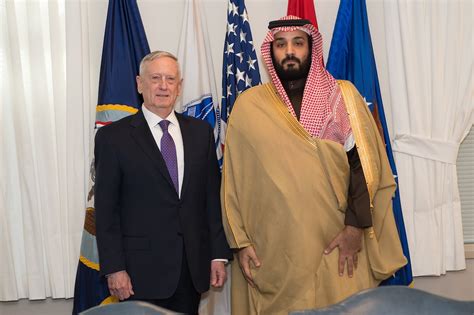 mattis saudi defense minister discuss middle east security environment u s department of