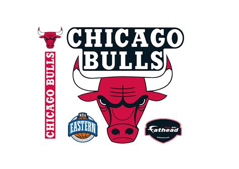 Chicago Bulls Logo Wall Decal Shop Fathead For Chicago Bulls Decor