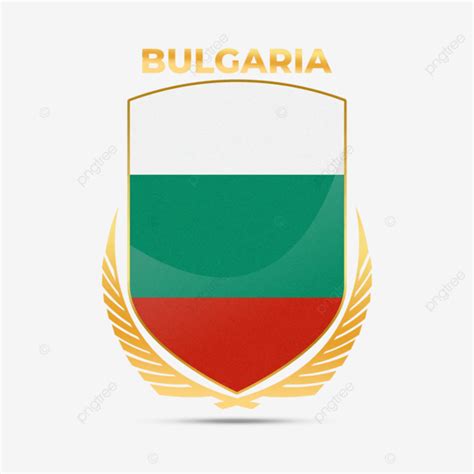 Realistic Golden Wreath Flag Of Bulgaria Bulgaria Fag Flag Of