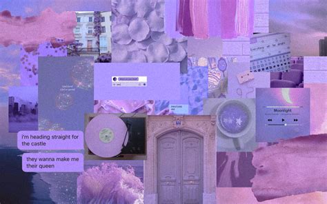 Purple Aesthetic Desktop Wallpapers Wallpaper Cave