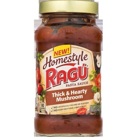 Ragu Homestyle Pasta Sauce Thick And Hearty Mushroom 23 Oz Instacart