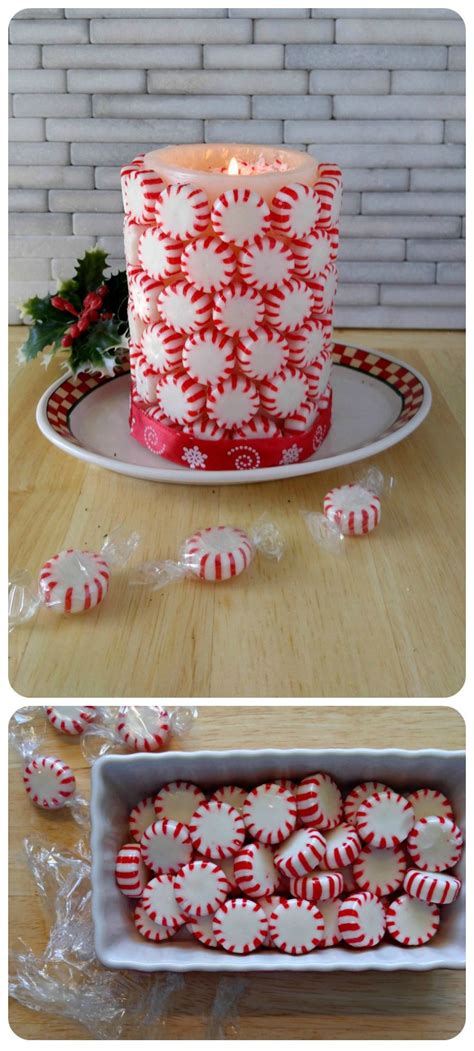 Make an edible plate out of starlight peppermints for the holidays! Making Holiday Decorations With Peppermint Candy / How To ...