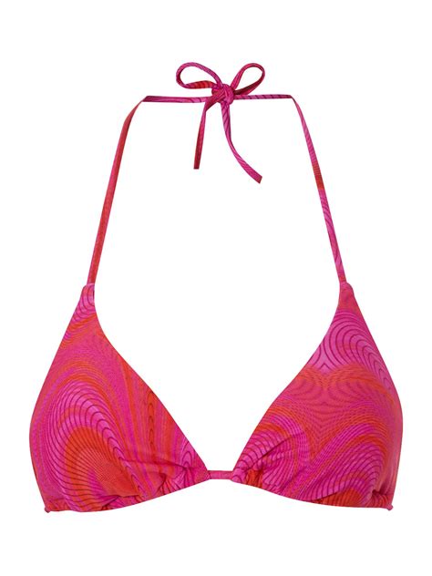 Ted Baker Over Wrap Triangle Bikini Top In Pink Lyst Hot Sex Picture