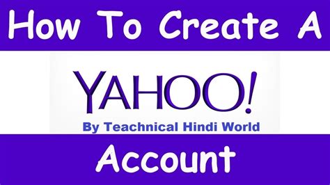 How To Create A New Yahoo Email Account Youtube