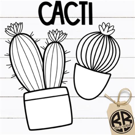Download High Quality Cactus Clip Art Outline Transparent Png Images