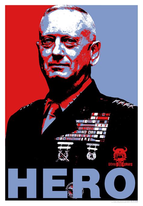 James Mad Dog Mattis Hero Poster Marine Corps Items