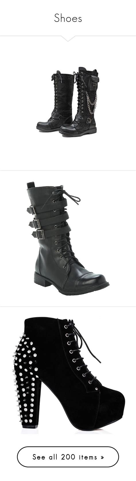 Shoes By Xxstay Goldxx Liked On Polyvore Featuring Shoes Boots Goth