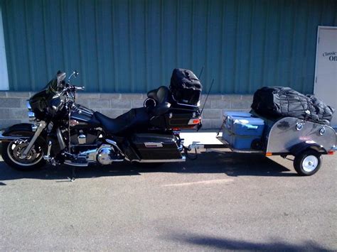 Large pull behind trailers for trikes and small cars. Pull Behind Motorcycle Trailer - Harley Davidson Forums