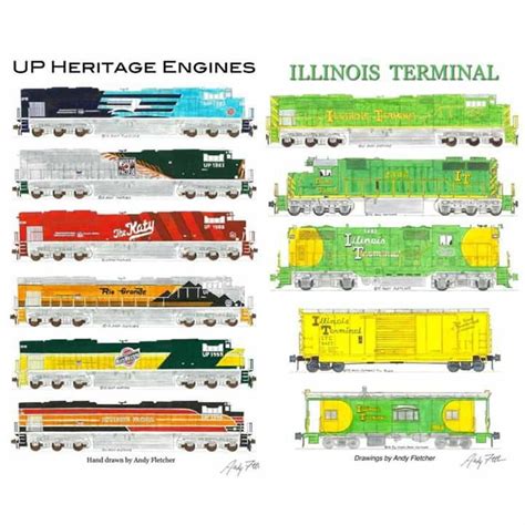 Train Posters Hand Drawings Railroad Photography Train Art Fletcher