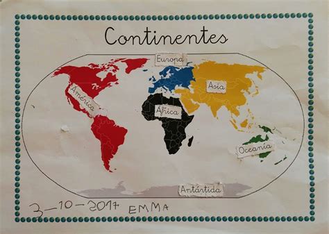 Aprender En Mi Aula Es Divertido Los Continentes