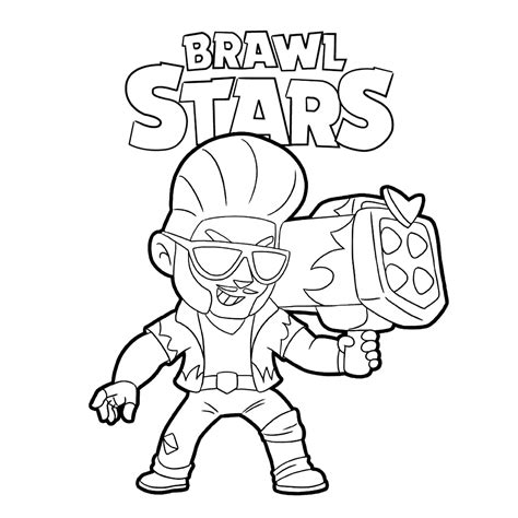 As a super move he leaps, firing daggers both on jump and on landing! this enigmatic creature just appeared in town one day. brawl stars 05 - TopKleurplaat.nl