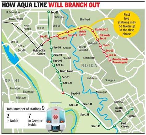 Aqua Lines Second Branch Towards Greater Noida In 2 Phases Noida