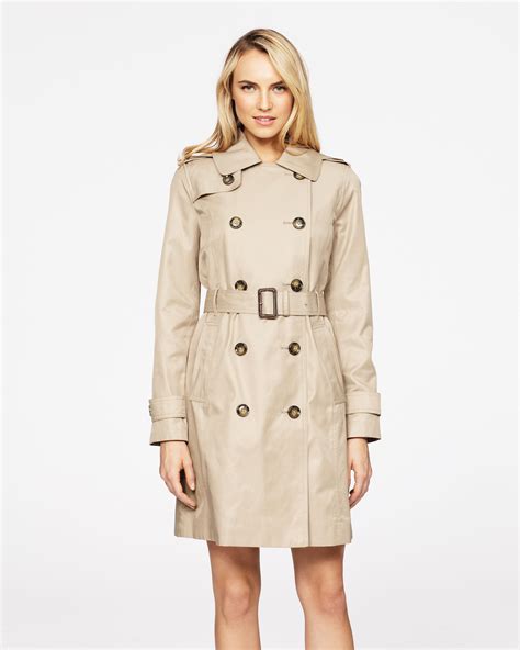 Heidi Double Breasted Classic Womens Trench Coat London Fog Trench