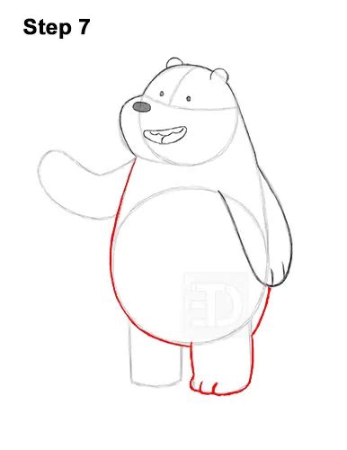 How To Draw Grizzly We Bare Bears Video And Step By Step Pictures