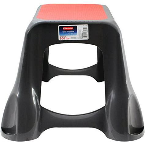Rubbermaid 1859074 Step Stool Large Gray And Red