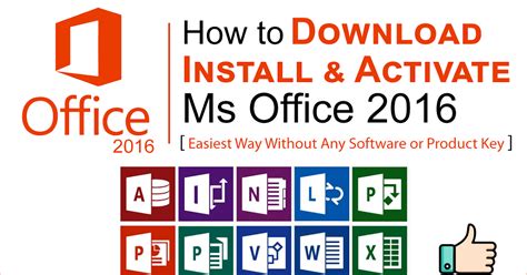 How To Activate Ms Office 2016 Permanently 100 Works Microsoft