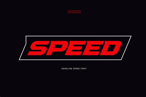 Speed Font By Artyway · Creative Fabrica
