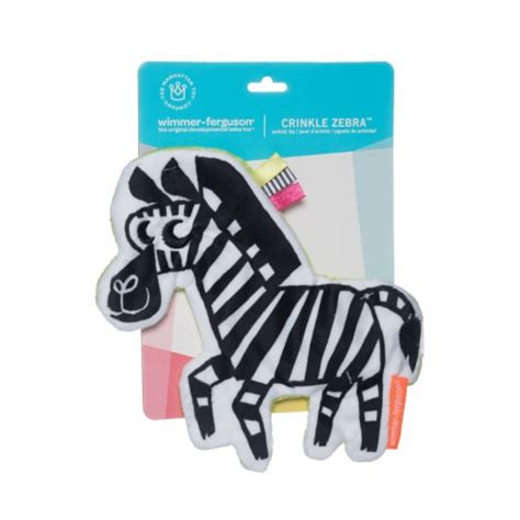 Manhattan Toy Wimmer Ferguson Crinkle Zebra Baby Sensory Toy With