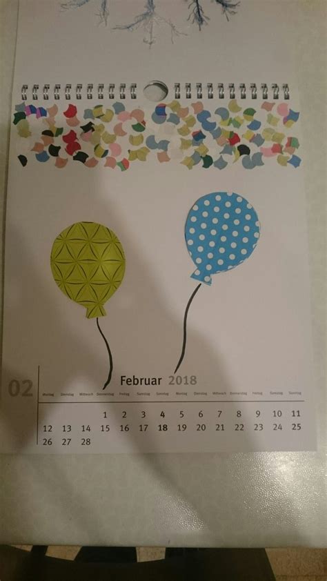 bastel kalender februar kalender basteln kalender fuer kinder