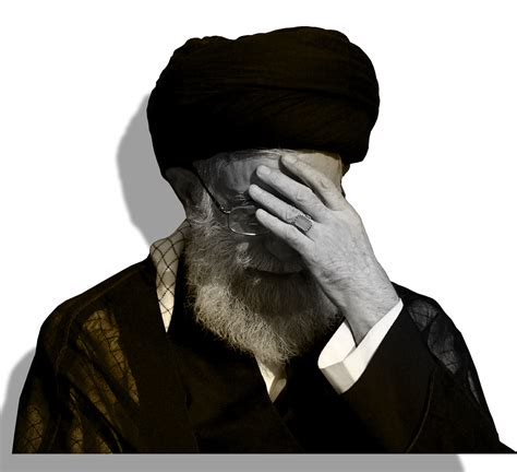 Sad Portrait Of Ayatollah Syed Ali Khamenei Irans Supreme Leader