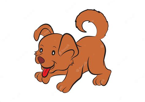 Premium Vector Cute Dog Cartoon Character Vector