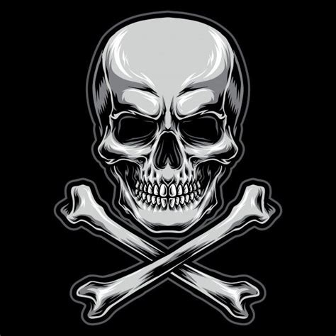 Ícone E Logotipo De Caveira De Perigo Vetor Premium Skull Logo