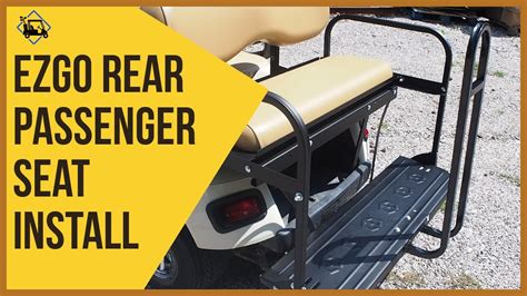 How To Install A Rear Flip Seat In An Ezgo Golf Cart Youtube