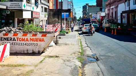 Comenzó El Ensanche De Calle Corrientes Restringen El Tránsito En La
