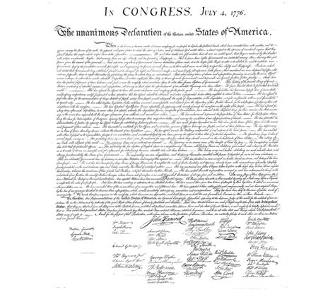 El 4 De Julio De 1776 Se Declara La Independencia De Los Estados Unidos
