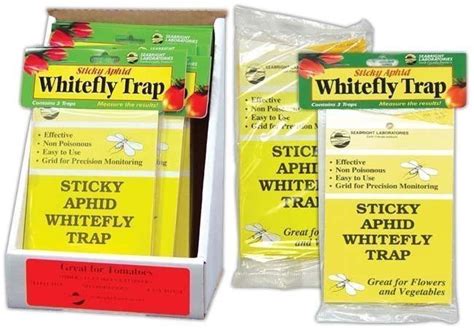 Whitefly Trap 5 Pack Aphid Fruit Fly House Plant Insect Sticky Pest