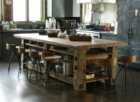 There are basically two ways of how you can create your own rustic style contemporary kitchen island. 44 Awesome Rustic Kitchen Island Design Ideas - PIMPHOMEE