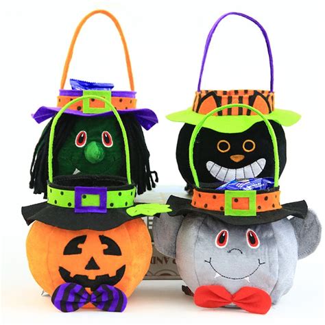 Halloween Tote Bag Candy Handbag Trick Or Treat T Bucket For Kids