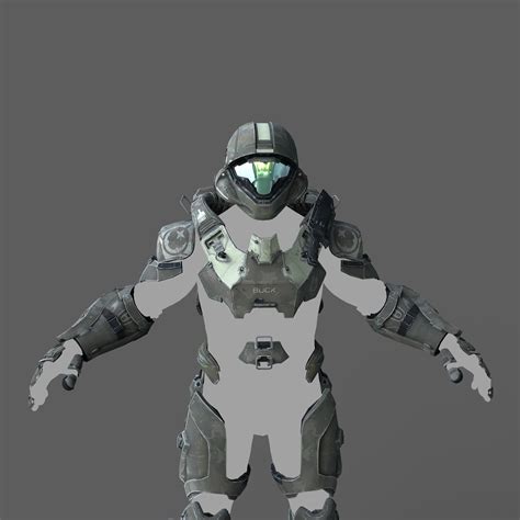 Edward Buck Halo 5 Helljumper Wearable Armor With Helmet 3d Model 3d