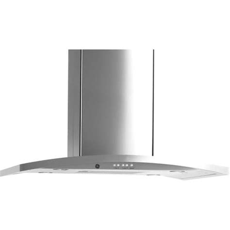 Ge Profile 36 In Ducted Stainless Island Range Hood With Charcoal