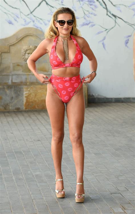 Georgia Kousoulou In Bikini Filming Towie Special In Tenerife