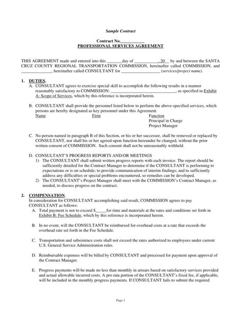 Editable 11 Service Agreement Contract Template Examples Pdf Word Time